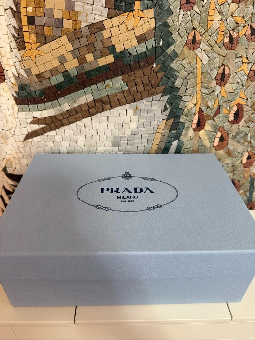 Prada Natural Beige Woven Espadrille Slip-Ons